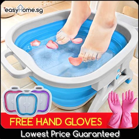 OFFER! Foldable Foot Spa Basin/ Foot Tub Feet Soak, Babies & Kids, Bathing & Changing, Other ...