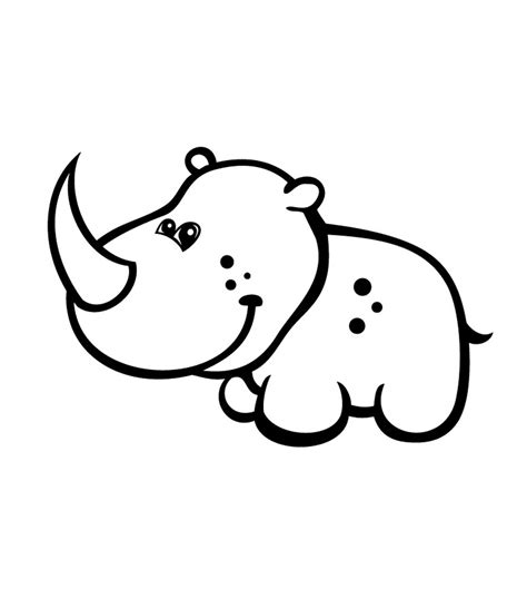 Free Printable Rhinoceros Coloring Pages For Kids