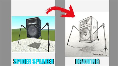 How to draw Skibidi Toilet Spider Speaker - YouTube