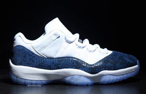 Air Jordan 11 Low Navy Blue Snakeskin CD6846-102 Release Date - SBD