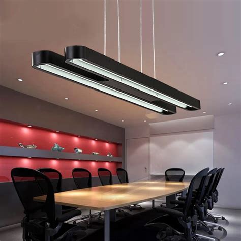 LED Office Lighting 120*18*4cm Modern Minimalist Conference Room Restaurant Creative Study ...