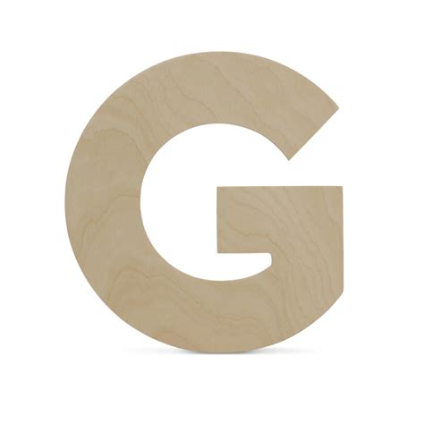 Wooden Letter G 12 inch or 8 inch, Unfinished Large Wood Letters for ...