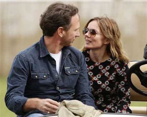 Christian Horner Wife Beverley Allen / Geri Halliwell 'saddened' after fiance's parents boycott ...