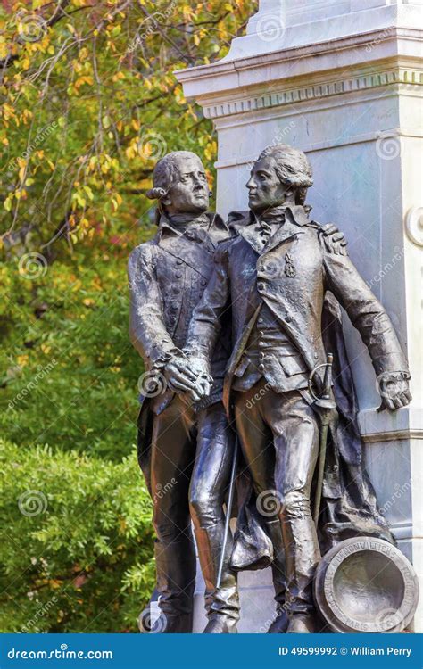 General Lafayette Statue Lafayette Park Autumn Washington DC Stock Photo - Image of french ...