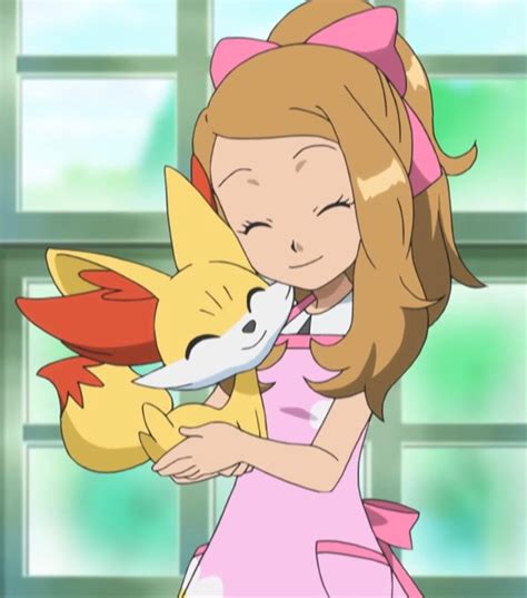 Serena and fennekin by batnado on DeviantArt