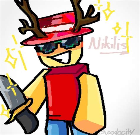 Nikilis mm2 fanart | Roblox, Fan art