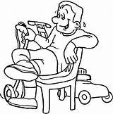 Lawn Mower coloring Page  ColouringPages sketch template