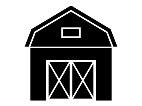 Barn SVG, Barn Silhouette, Barn Clipart, Barn Cut File, Barn PNG, Barn Outline, Barn Decal ...