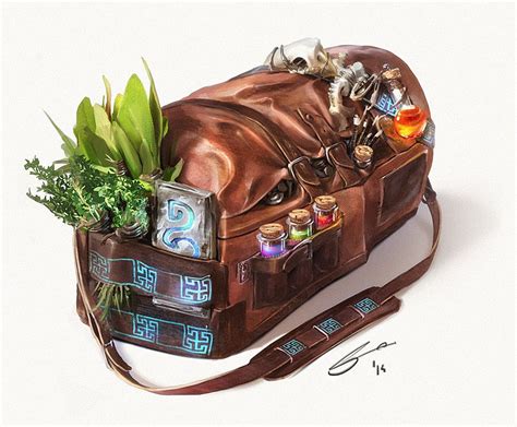 #artstation #alchemists #satchel #concept #sulyok #tiborArtStation - Alchemist's Satchel Concept ...