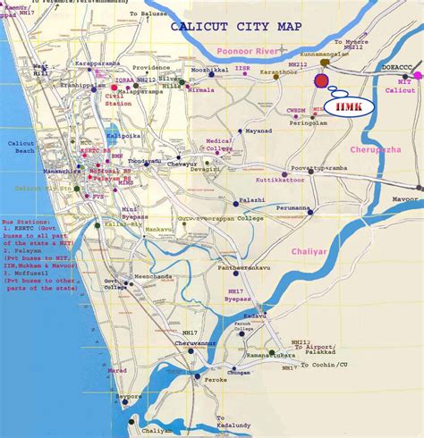 Calicut City Map - calicut city india • mappery