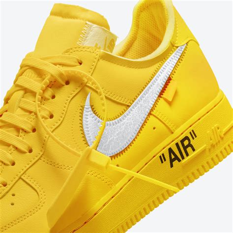 Off-White Nike Air Force 1 Low University Gold DD1876-700 Release Date - SBD