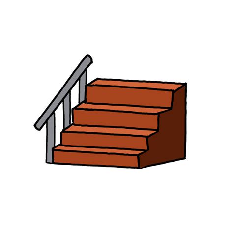 How to Draw Stairs - Step by Step Easy Drawing Guides - Drawing Howtos