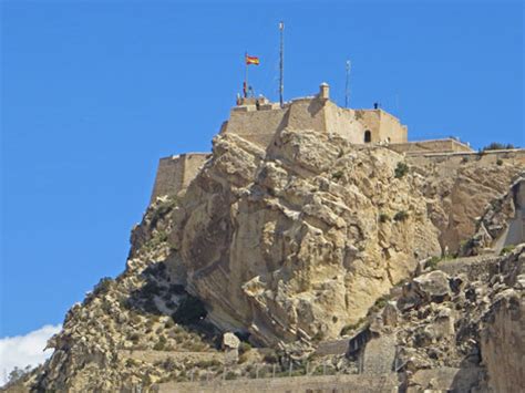 Overview of the Castle in Alicante Spain