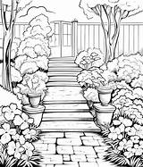 Free Printable Gardens Coloring Pages List sketch template