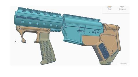 3D printable model m4 ar15 m16 bullpup conversion kit