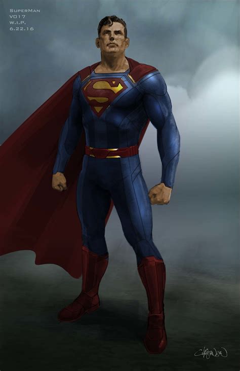 Superman costume concept, Keith Christensen on ArtStation at https ...