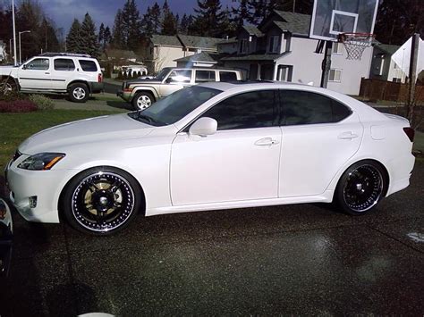 Pics of white cars with black rims - ClubLexus - Lexus Forum Discussion