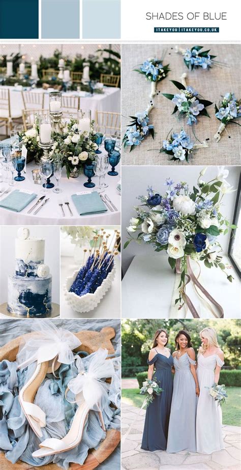 Shades of blue wedding colour theme { Something Blue Wedding Ideas ...