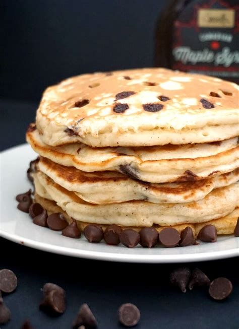 Banana Chocolate Chip Pancakes - My Gorgeous Recipes