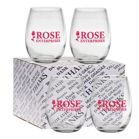 Stemless Wine Glass Set, 15 oz. | Promotions Now