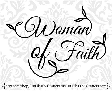 Woman Of Faith Svg Christian Svg Christian Sublimation | Etsy