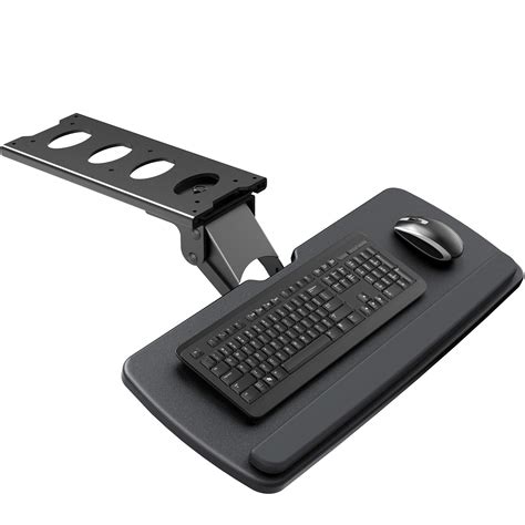 HUANUO Keyboard Tray Under Desk, 360 Adjustable Ergonomic Sliding Keyboard & Mouse Tray, 25" W x ...