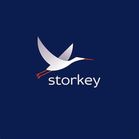 Stork logo design ♥♥♥ Simple and beautiful. Raise your brand image and hire us for a creative ...