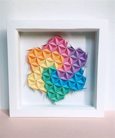 Geometric Origami Wall Art Modular Origami Art Origami Art - Etsy UK