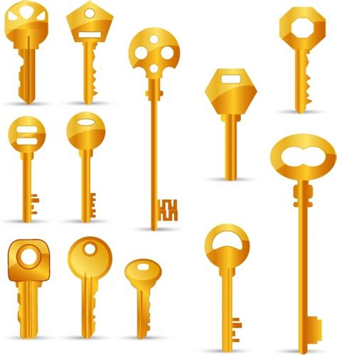 Gold key vector free vector download (2,697 Free vector) for commercial ...