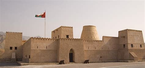 Khasab Fort is situated in Khasab, Musandam Oman close to the port of ...