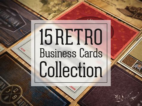 15 Authentic Retro and Vintage Business Cards Collection by Digital ...