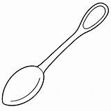 Spoon coloring page Outline Book Line Art Drawing  sketch template