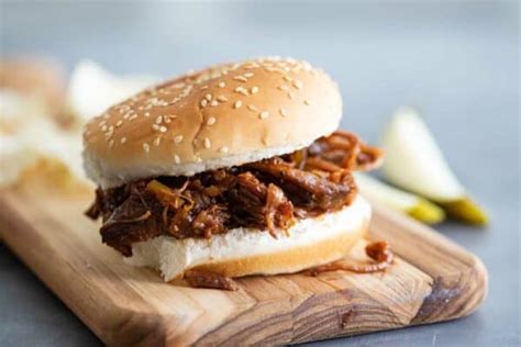 Slow Cooker BBQ Beef Sandwiches - Taste and Tell