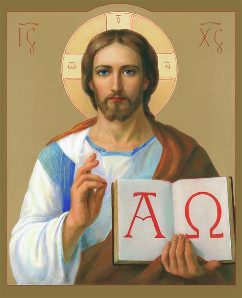 Jesus Christ - Alpha And Omega Painting by Svitozar Nenyuk