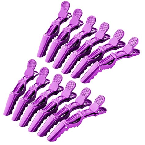 12 PCS Purple Hair Clips Alligator Clips for Thick Hair All Hair Type ...