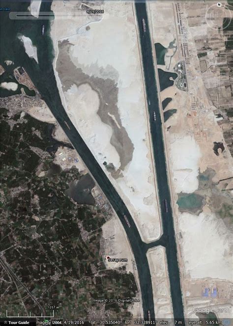 The Suez Canal expansion project - Google Earth Blog