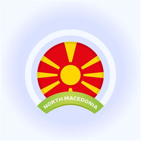 north Macedonia flag 2033845 Vector Art at Vecteezy