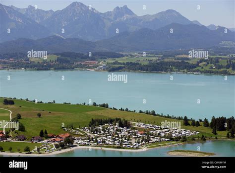 camping ground in Brunnen and Koenig Ludwig Musical at Forggensee, alps ...