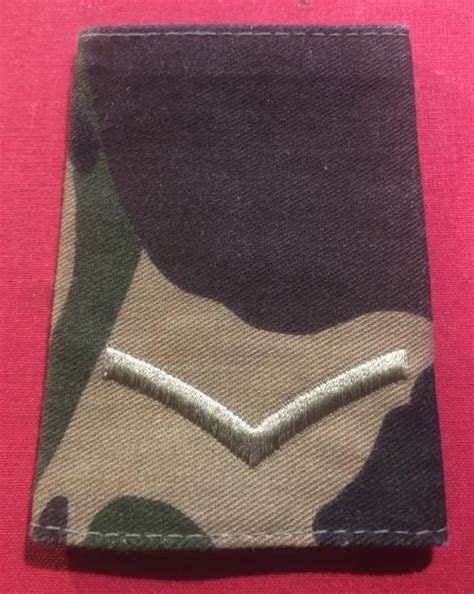 BRITISH ARMY EPAULETTE / Rank Slide Lance-Corporal DPM Camouflage Camo Military $3.03 - PicClick