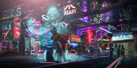 ArtStation - Cyberpunk illustration training #1