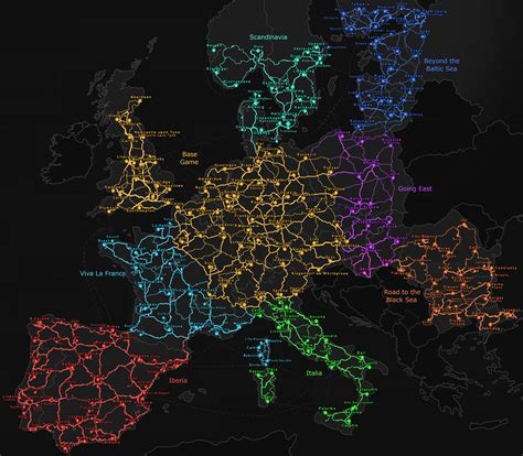 DLC MAP, for seeing who can go where in convoys[1.42] : r/EuroTruck2