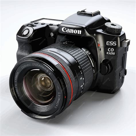 Premium Vector | Canon camera with white background