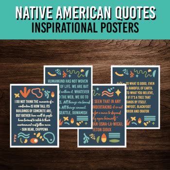 Native American History Month Inspirational Quote Posters | Printable Decor