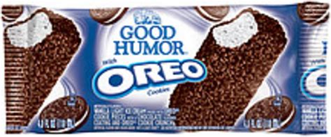 Good Humor Oreo Ice Cream Bar Single Serve Novelty - 4 oz, Nutrition ...