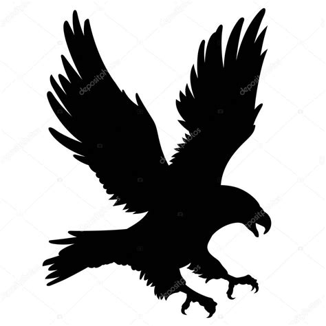 Eagle silhouette 001 — Stock Vector © AlexeyPushkin #168862782