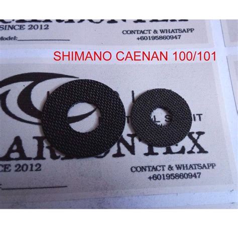 Shimano Caenan 100/101 Carbontex Drag Washer ~ by ZizuDini | Shopee ...