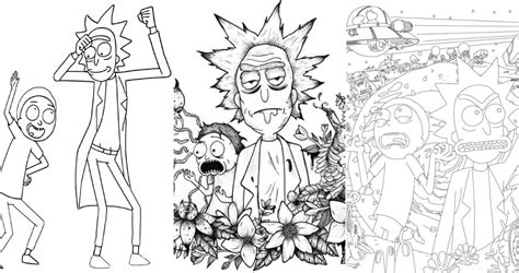 15 Free Rick and Morty Coloring Pages for Kids and Adults