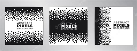 Premium Vector | Modern banner design pixel cover background vector set