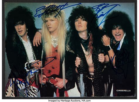 Cinderella Band Signed Magazine Page. ... Music Memorabilia | Lot #4099 ...