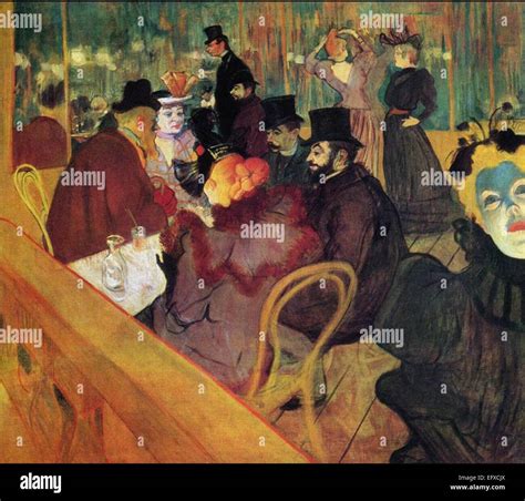 Henri Marie Raymond de Toulouse-Lautrec At the Moulin Rouge Stock Photo ...